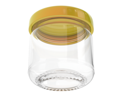 Tiny jar isolated on background. 3d rendering - illustration png