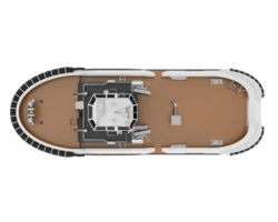 pescar barco aislado en antecedentes. 3d representación - ilustración png