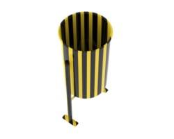 Trash can park isolated on background. 3d rendering - illustration png