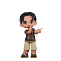 A Cartoon Character with a Brown Shirt and Brown Shorts Whister to You Pose png