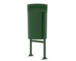 Trash can park isolated on background. 3d rendering - illustration png