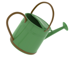 Watering can isolated on background. 3d rendering - illustration png