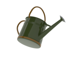 Watering can isolated on background. 3d rendering - illustration png