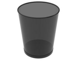 Trash can isolated on background. 3d rendering - illustration png