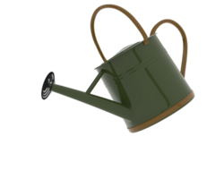 Watering can isolated on background. 3d rendering - illustration png