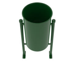 Trash can park isolated on background. 3d rendering - illustration png