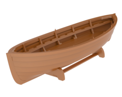 Walboot isoliert auf Hintergrund. 3d Rendern - - Illustration png