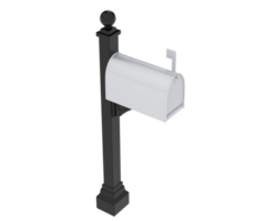 Residential mailbox isolated on background. 3d rendering - illustration png