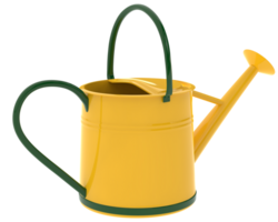 Watering can isolated on background. 3d rendering - illustration png