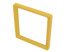 Frame isolated on background. 3d rendering - illustration png