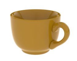 Cup isolated on background. 3d rendering - illustration png