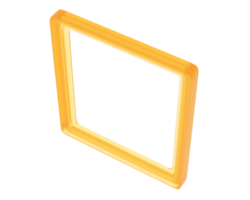 Frame isolated on background. 3d rendering - illustration png