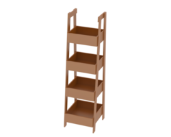 Shelf isolated on background. 3d rendering - illustration png