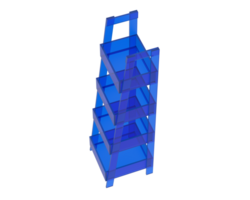 Shelf isolated on background. 3d rendering - illustration png