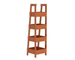 Shelf isolated on background. 3d rendering - illustration png