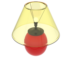 chevet lampe isolé sur Contexte. 3d le rendu - illustration png