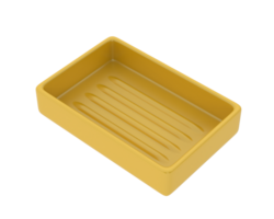 Soap dish isolated on background. 3d rendering - illustration png