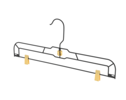 kleren hanger geïsoleerd Aan achtergrond. 3d renderen - illustratie png