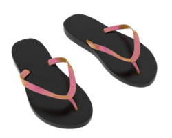 flip flops isolerat på bakgrund. 3d tolkning - illustration png