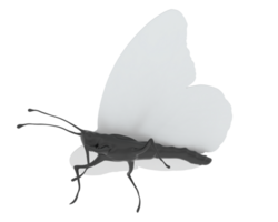 Toy butterfly isolated on background. 3d rendering - illustration png