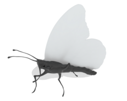 Toy butterfly isolated on background. 3d rendering - illustration png