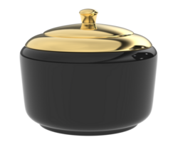 Bowl with lid isolated on background. 3d rendering - illustration png