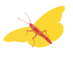 juguete mariposa aislado en antecedentes. 3d representación - ilustración png