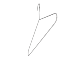 Clothes hanger isolated on background. 3d rendering - illustration png