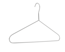 Clothes hanger isolated on background. 3d rendering - illustration png