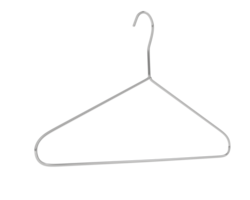 kleren hanger geïsoleerd Aan achtergrond. 3d renderen - illustratie png