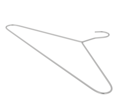 Clothes hanger isolated on background. 3d rendering - illustration png