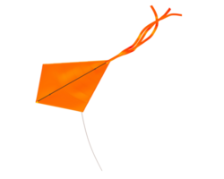 Kite isolated on background. 3d rendering - illustration png
