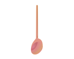 Spoon isolated on background. 3d rendering - illustration png