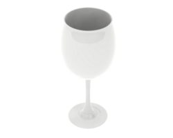 glas isolerat på bakgrund. 3d tolkning - illustration png