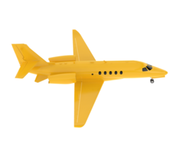 Private airplane isolated on background. 3d rendering - illustration png