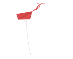 Kite isolated on background. 3d rendering - illustration png