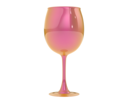 glas isolerat på bakgrund. 3d tolkning - illustration png