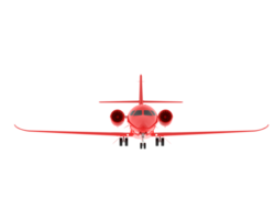 privado avião isolado em fundo. 3d Renderização - ilustração png