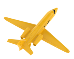 Private airplane isolated on background. 3d rendering - illustration png