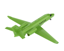 privé avion isolé sur Contexte. 3d le rendu - illustration png