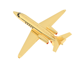 Private airplane isolated on background. 3d rendering - illustration png