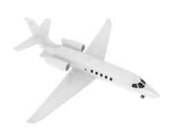 Private airplane isolated on background. 3d rendering - illustration png