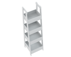 Shelf isolated on background. 3d rendering - illustration png