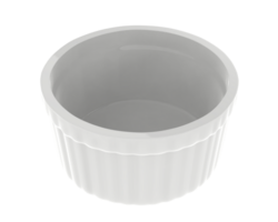 ramekin isolerat på bakgrund. 3d tolkning - illustration png