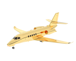 Private airplane isolated on background. 3d rendering - illustration png