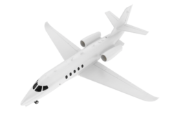 Private airplane isolated on background. 3d rendering - illustration png