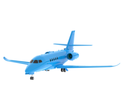 Private airplane isolated on background. 3d rendering - illustration png