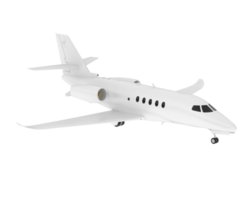 Private airplane isolated on background. 3d rendering - illustration png