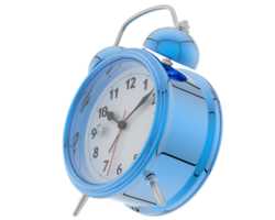 Alarm clock isolated on background. 3d rendering - illustration png