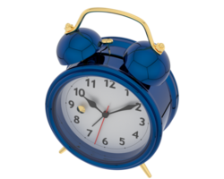 Alarm clock isolated on background. 3d rendering - illustration png